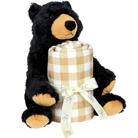 Griffin The Black Bear & Blanket Gift Set