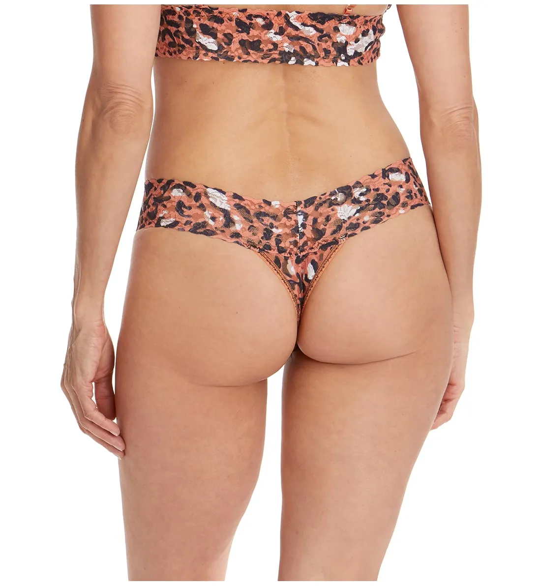 Hanky Panky Signature Lace Printed Low Rise Thong (PR4911P) - Cheeky Cheetah