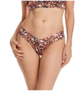 Hanky Panky Signature Lace Printed Low Rise Thong (PR4911P) - Cheeky Cheetah