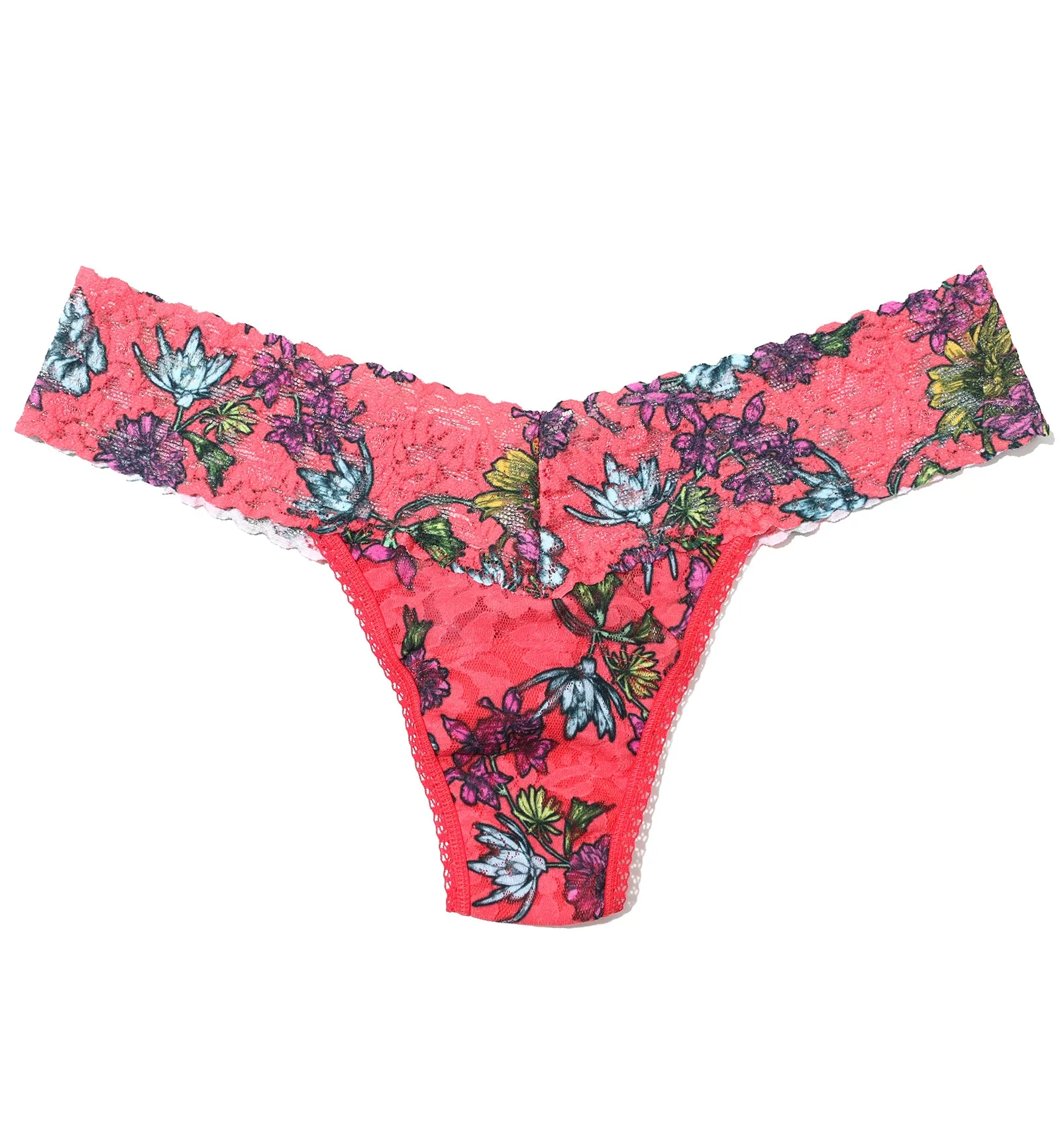 Hanky Panky Signature Lace Printed Low Rise Thong (PR4911P) - Wonderland Blooms