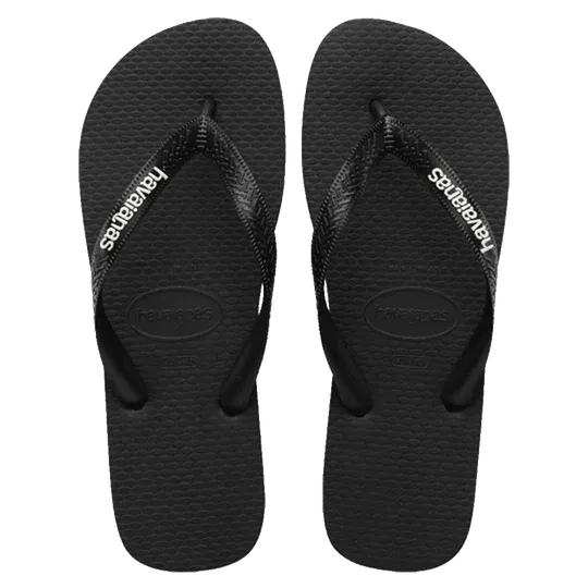 Havaiana Rubber Logo Black/White