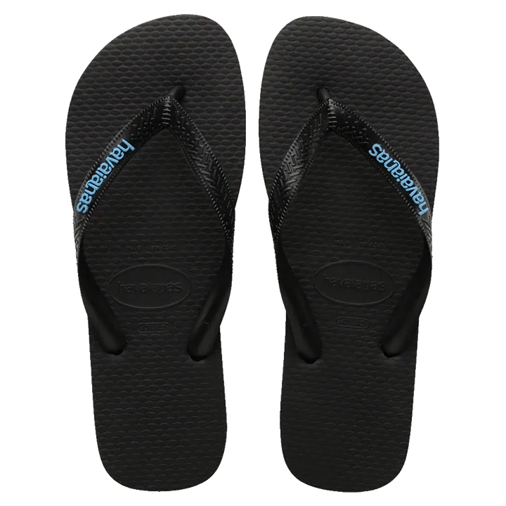 Havaianas Rubber Logo Black/Blue