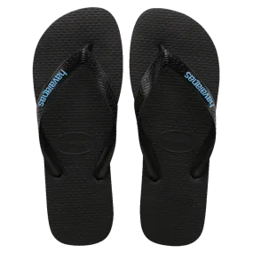 Havaianas Rubber Logo Black/Blue