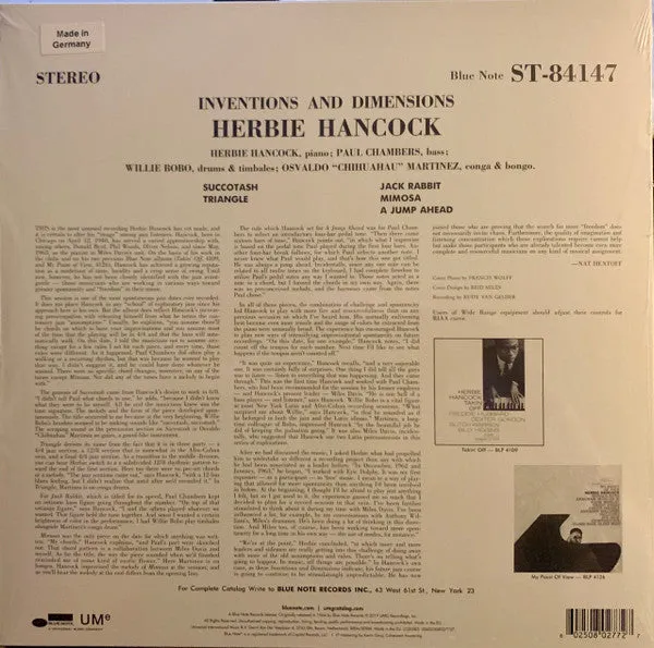 Herbie Hancock ~ Inventions & Dimensions