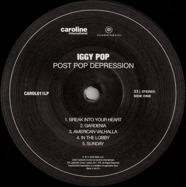 Iggy Pop ~ Post Pop Depression