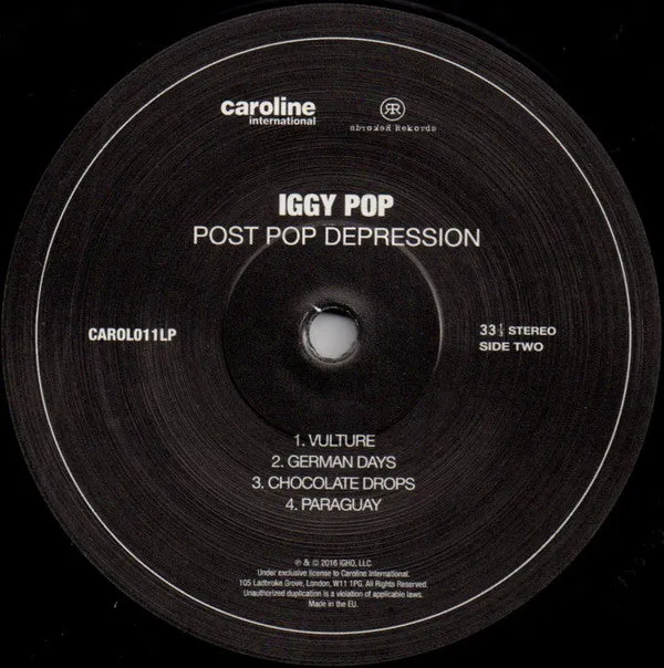 Iggy Pop ~ Post Pop Depression