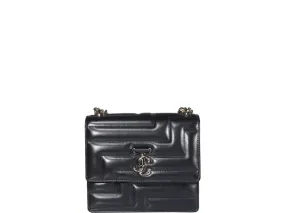 Jimmy Choo Logo Plaque Embossed Shoulder Bag