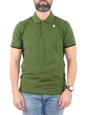 K-Way Polo Uomo Verde militare