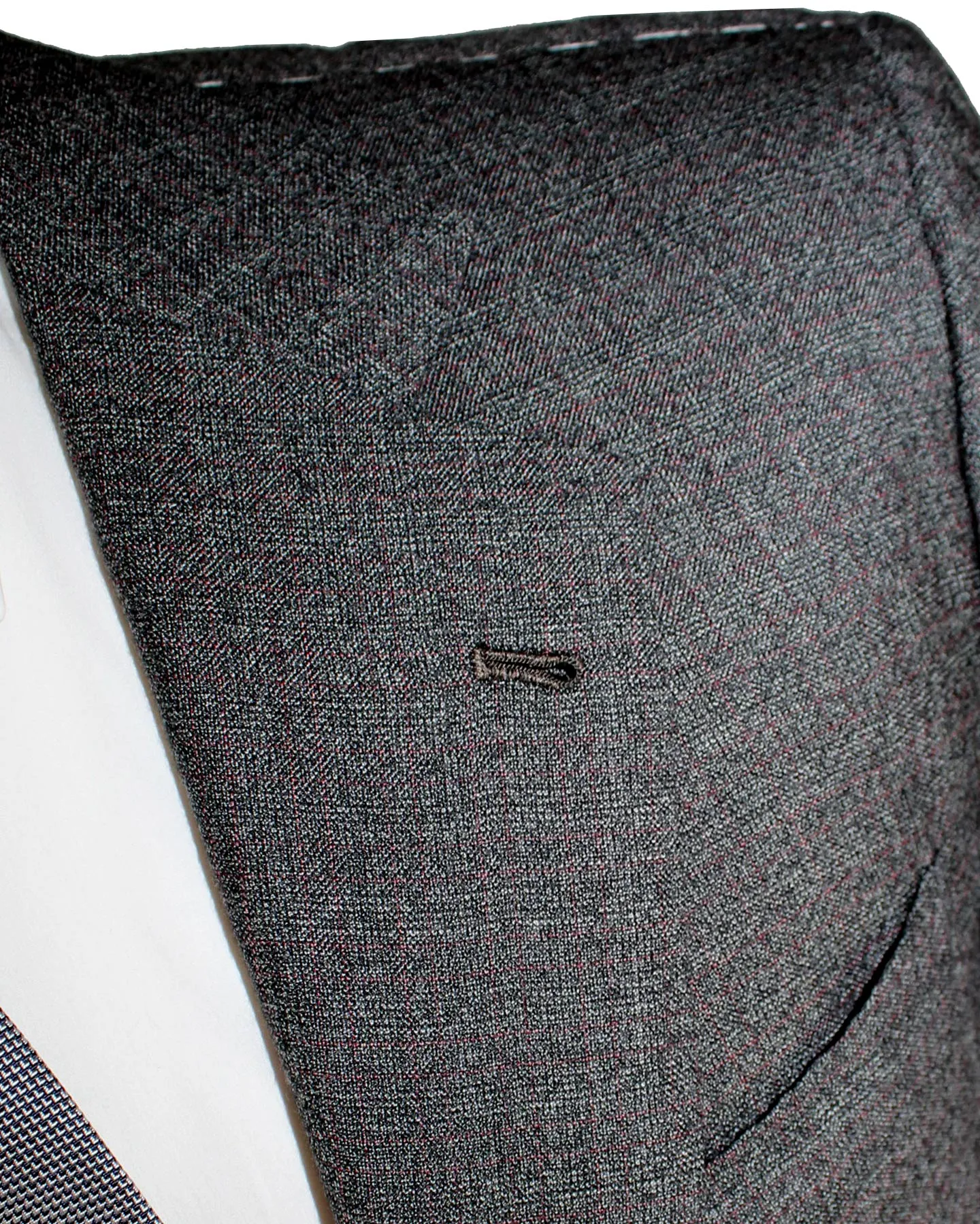 Kiton Cashmere Suit Bespoke Gray Check Plaid EU 56 - US 44 L