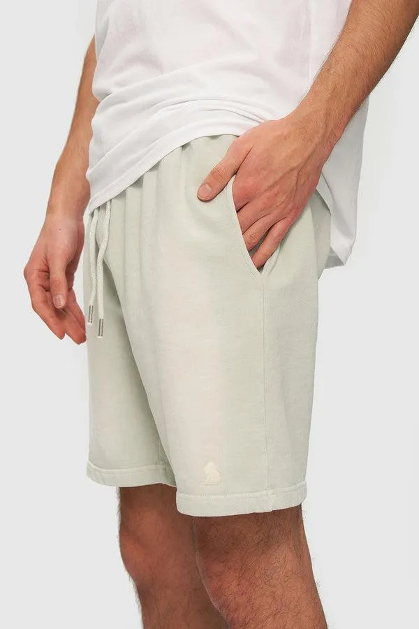 Kuwalla Tee Sun Faded Sweatshorts in Desert Sage