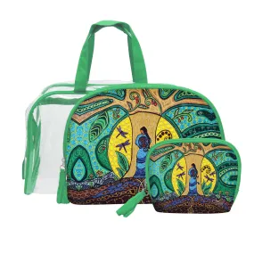 Leah Dorion Strong Earth Woman Cosmetic Bag Set