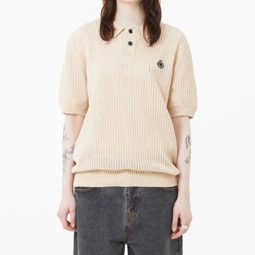 LMC  |Unisex Street Style Logo Knitted Polo Shirts Polos