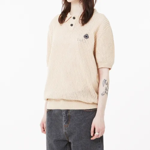 LMC  |Unisex Street Style Logo Knitted Polo Shirts Polos