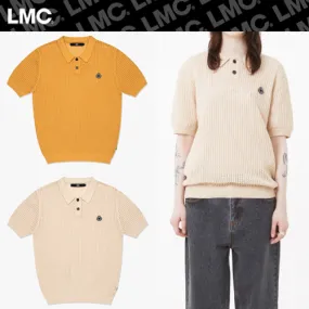 LMC  |Unisex Street Style Logo Knitted Polo Shirts Polos