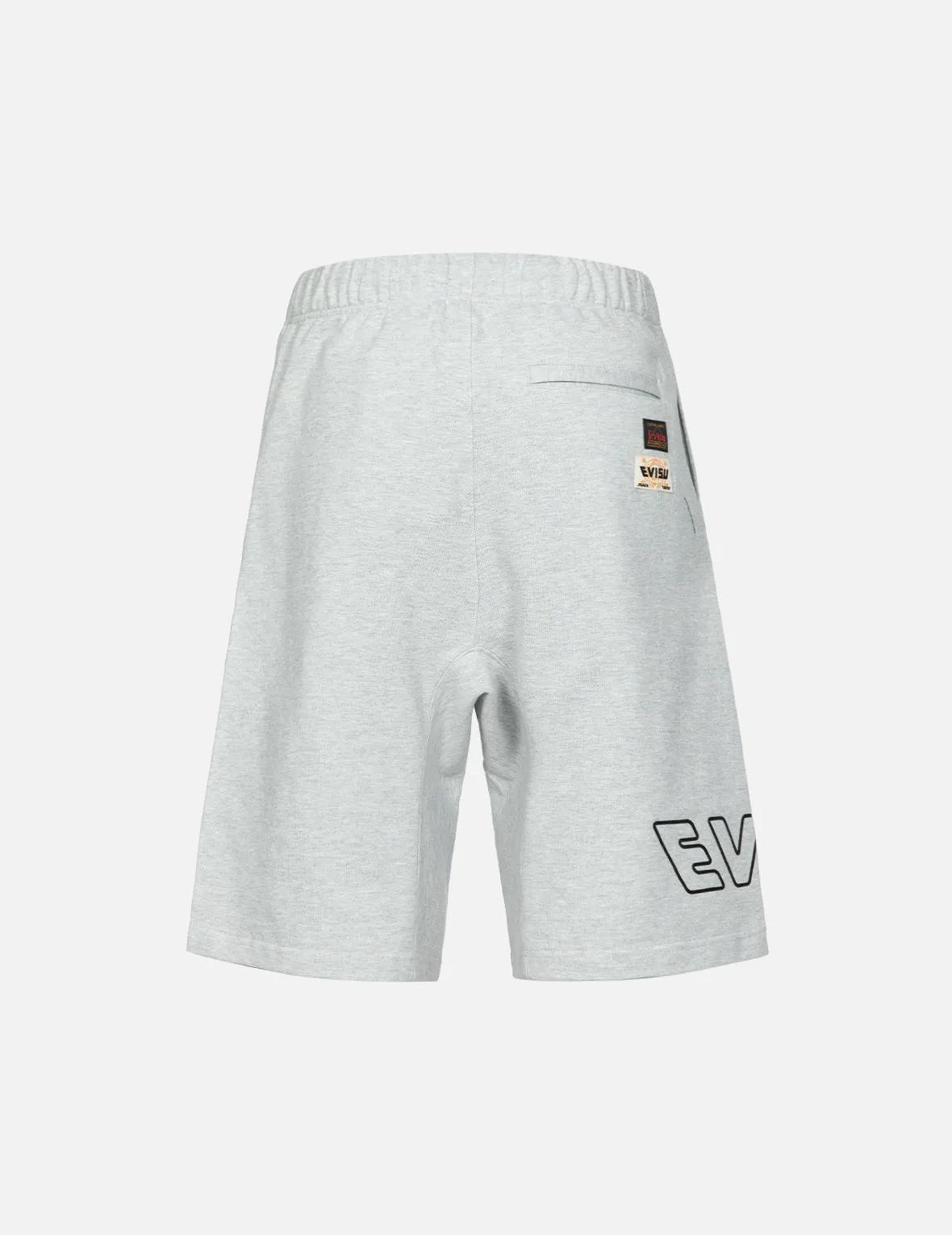 Logo Print and Kamon Embroidery Sweat Shorts