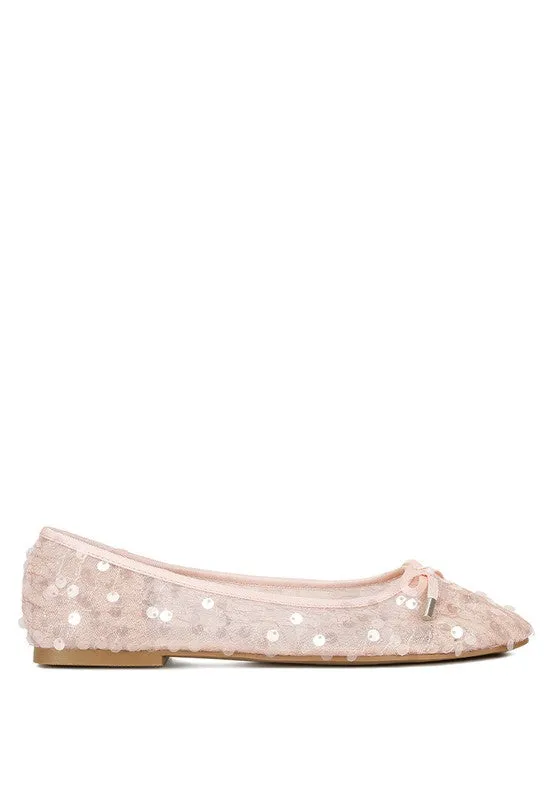 Lysander Sequin Sheer Ballet Flats