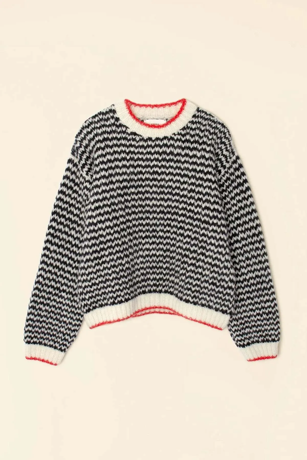 Mabel Sweater - Black/Creme