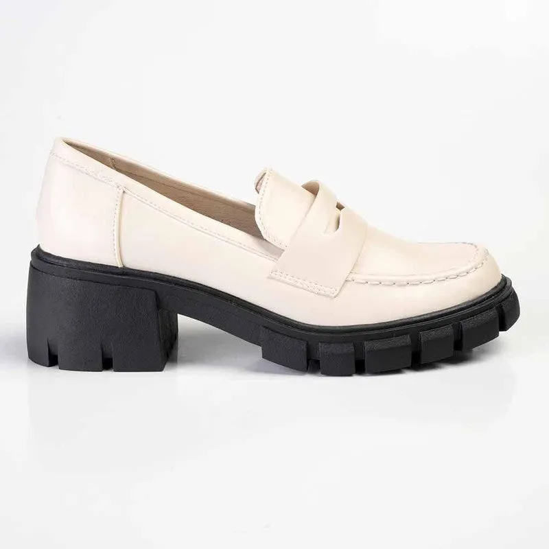 Madison Erika Platform Loafer - Nude