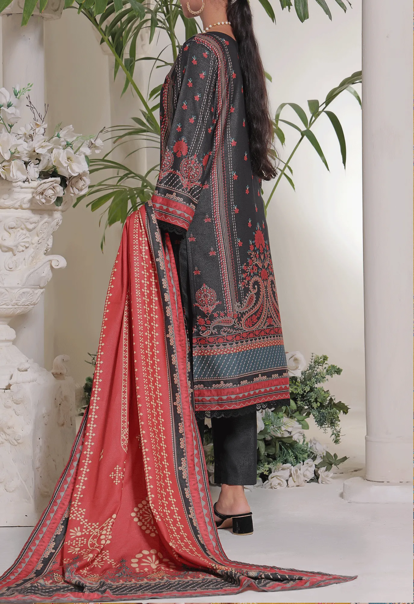 Mariyah By VS Textile Printed Karandi Unstitched 3 Piece Suit - VS23MK 35