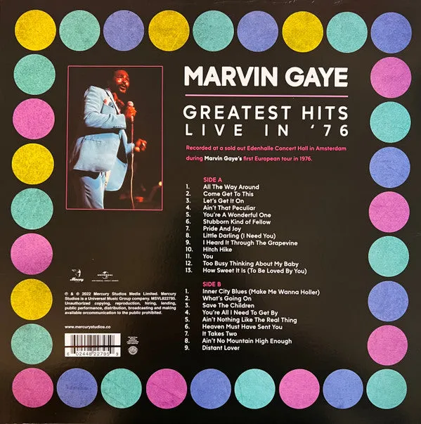 Marvin Gaye ~ Greatest Hits Live In '76