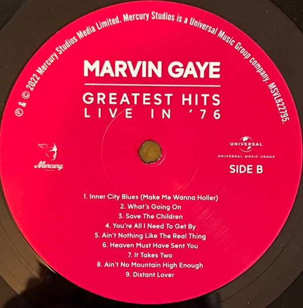 Marvin Gaye ~ Greatest Hits Live In '76