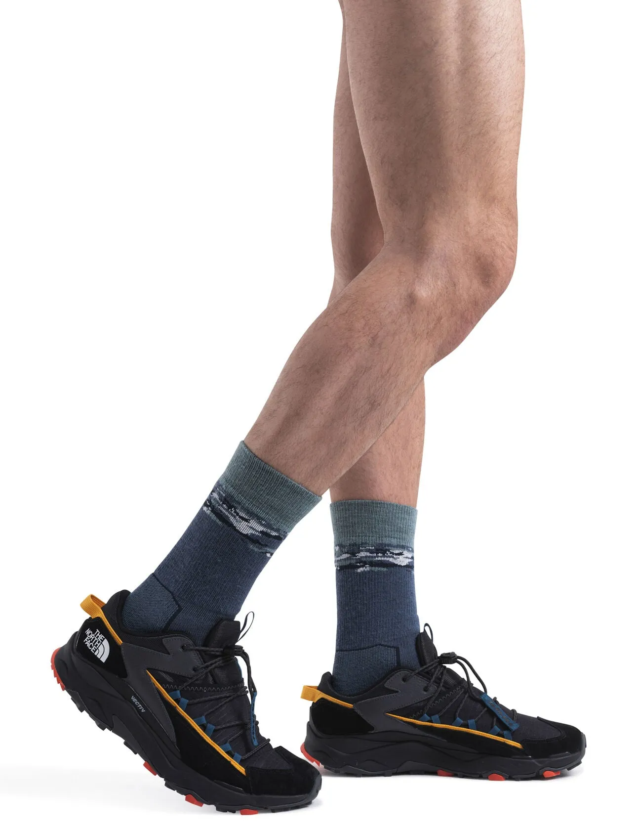 Mens Merino Hike+ Med Crew Sedimentary Socks