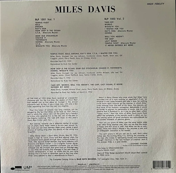 Miles Davis ~ Volume 1