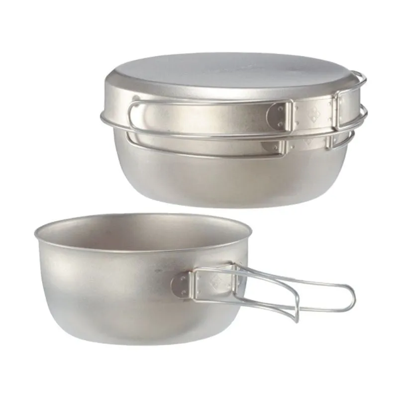 Montbell Titanium Bowl / Dish Set - Outdoor Backpacking Camping Hiking