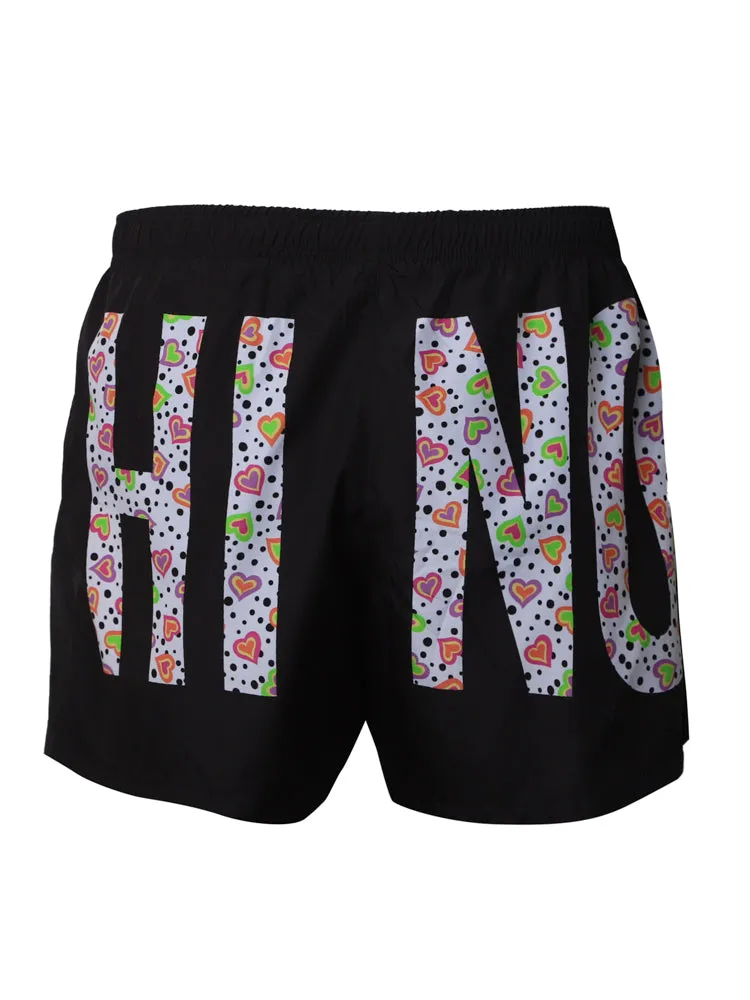 Moschino Logo Printed Swim Shorts