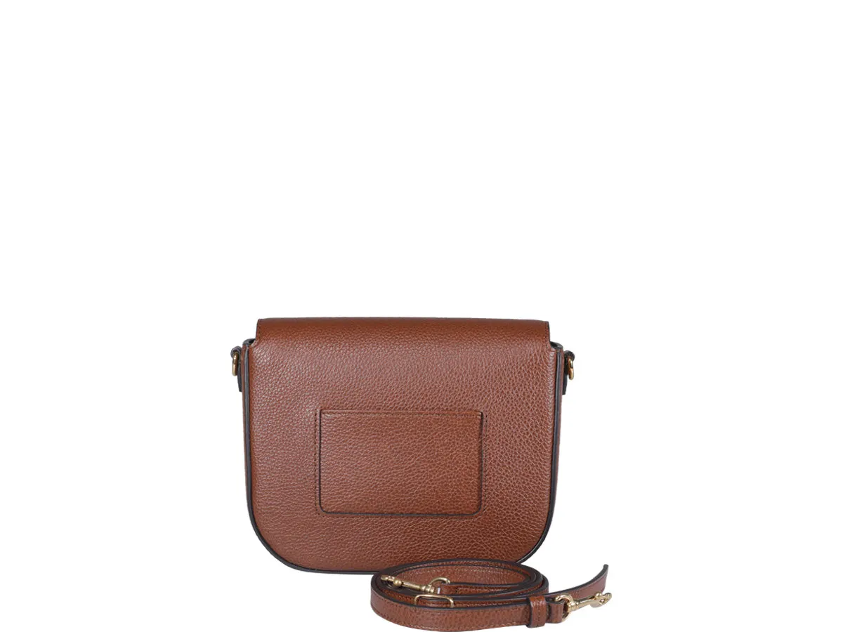 Mulberry Logo Plaque Foldover Crossbody Bag