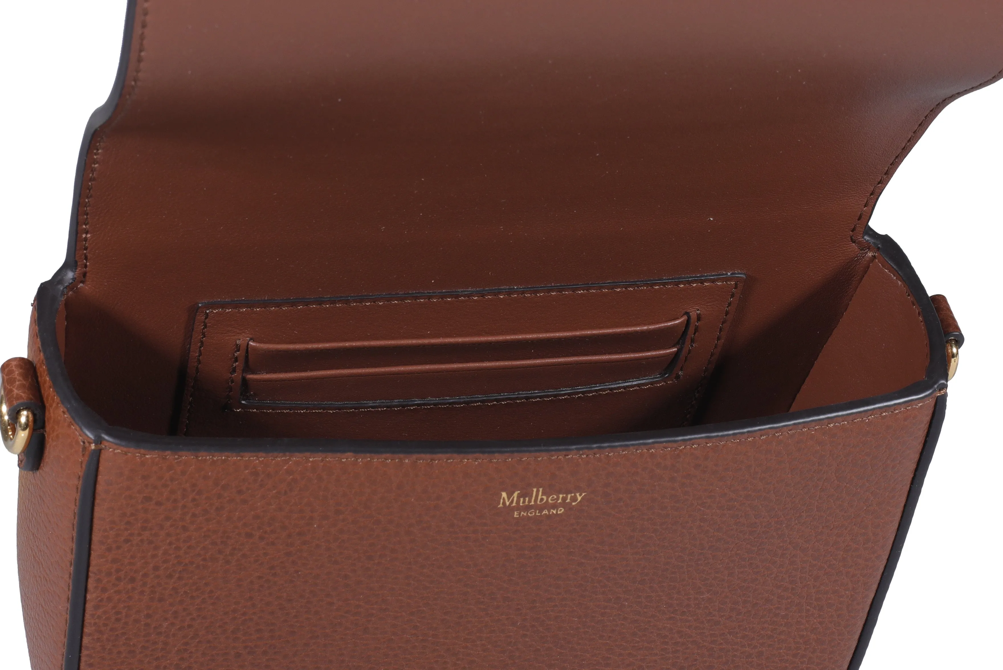 Mulberry Logo Plaque Foldover Crossbody Bag