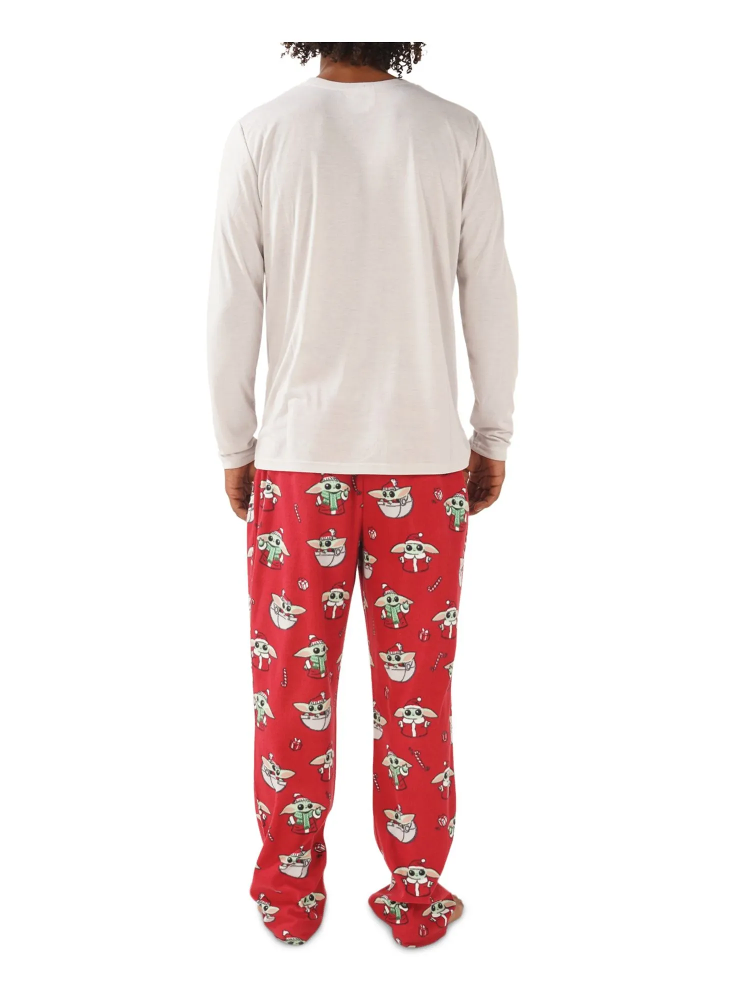 MUNKI MUNKI Red Graphic Long Sleeve Straight leg Everyday Pajamas