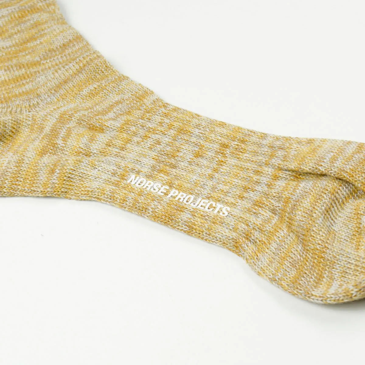 Norse Projects - Bjarki Blend Socks - Sunwashed Yellow