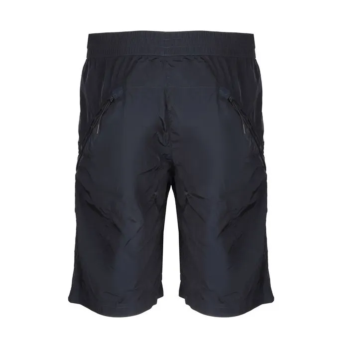 NYLON SHORTS WITH SLANTED POCKETS Man Navy blue