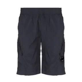 NYLON SHORTS WITH SLANTED POCKETS Man Navy blue