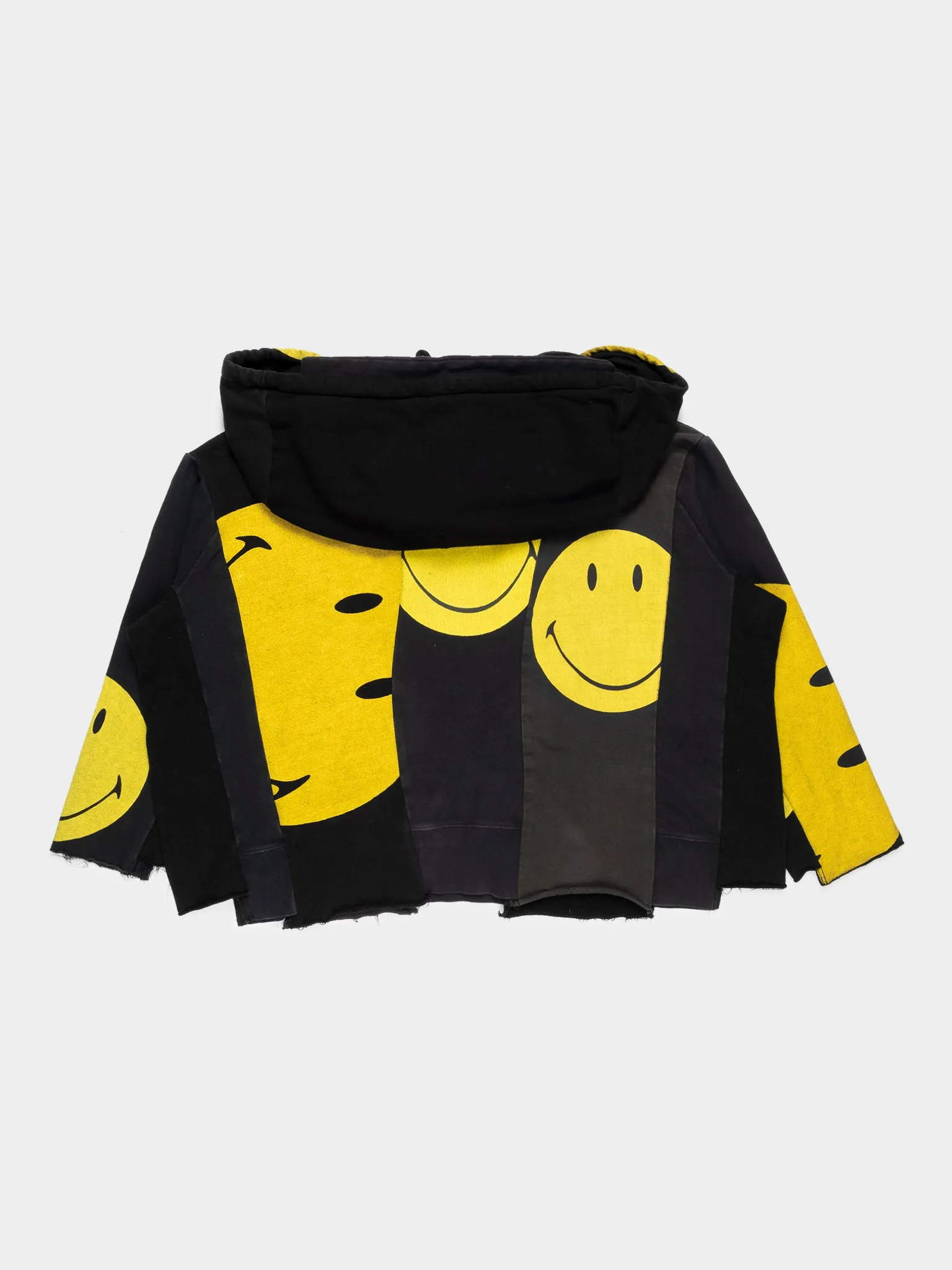 Oversized Reconstructed Smiley Hoodie