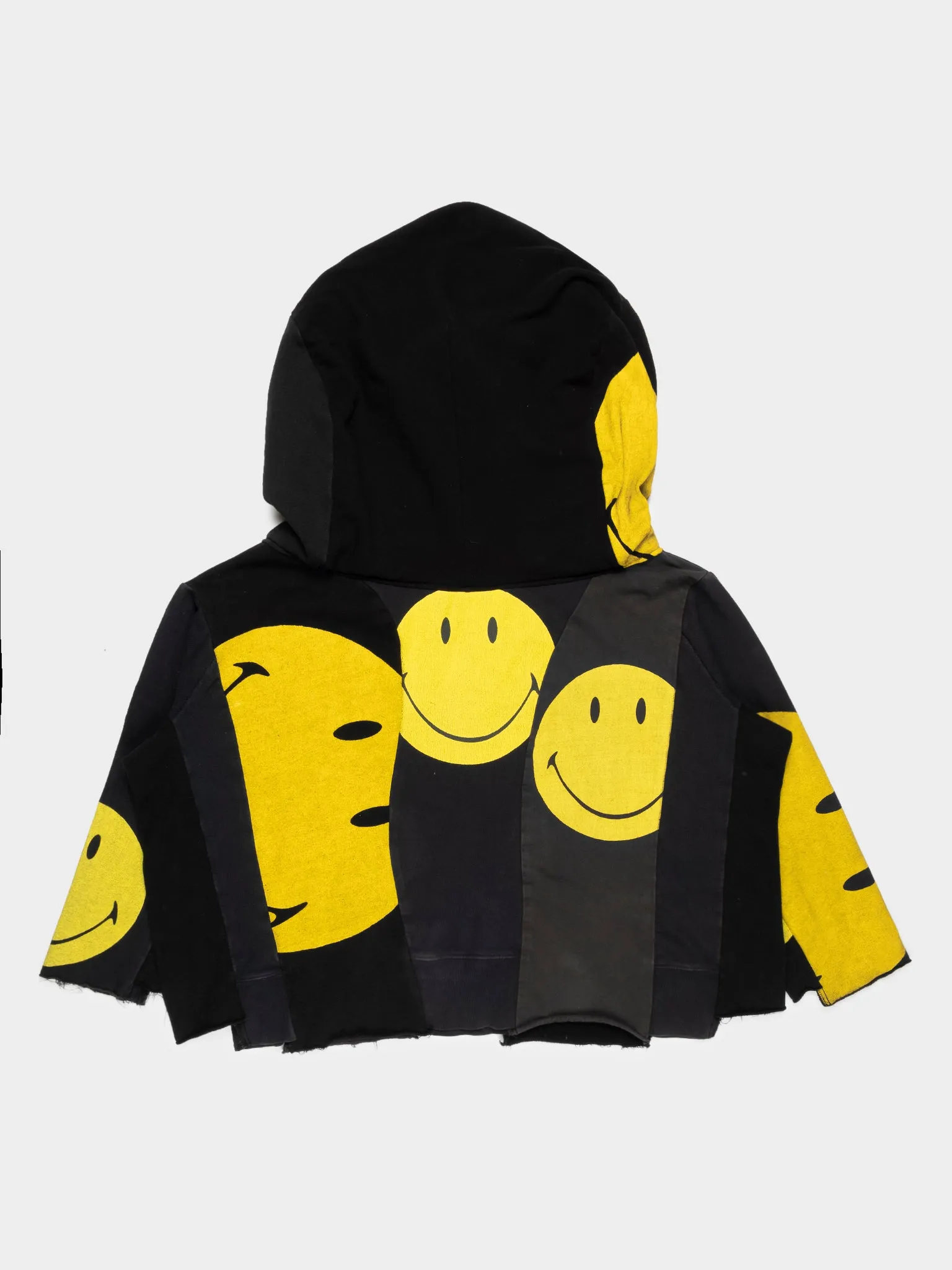 Oversized Reconstructed Smiley Hoodie