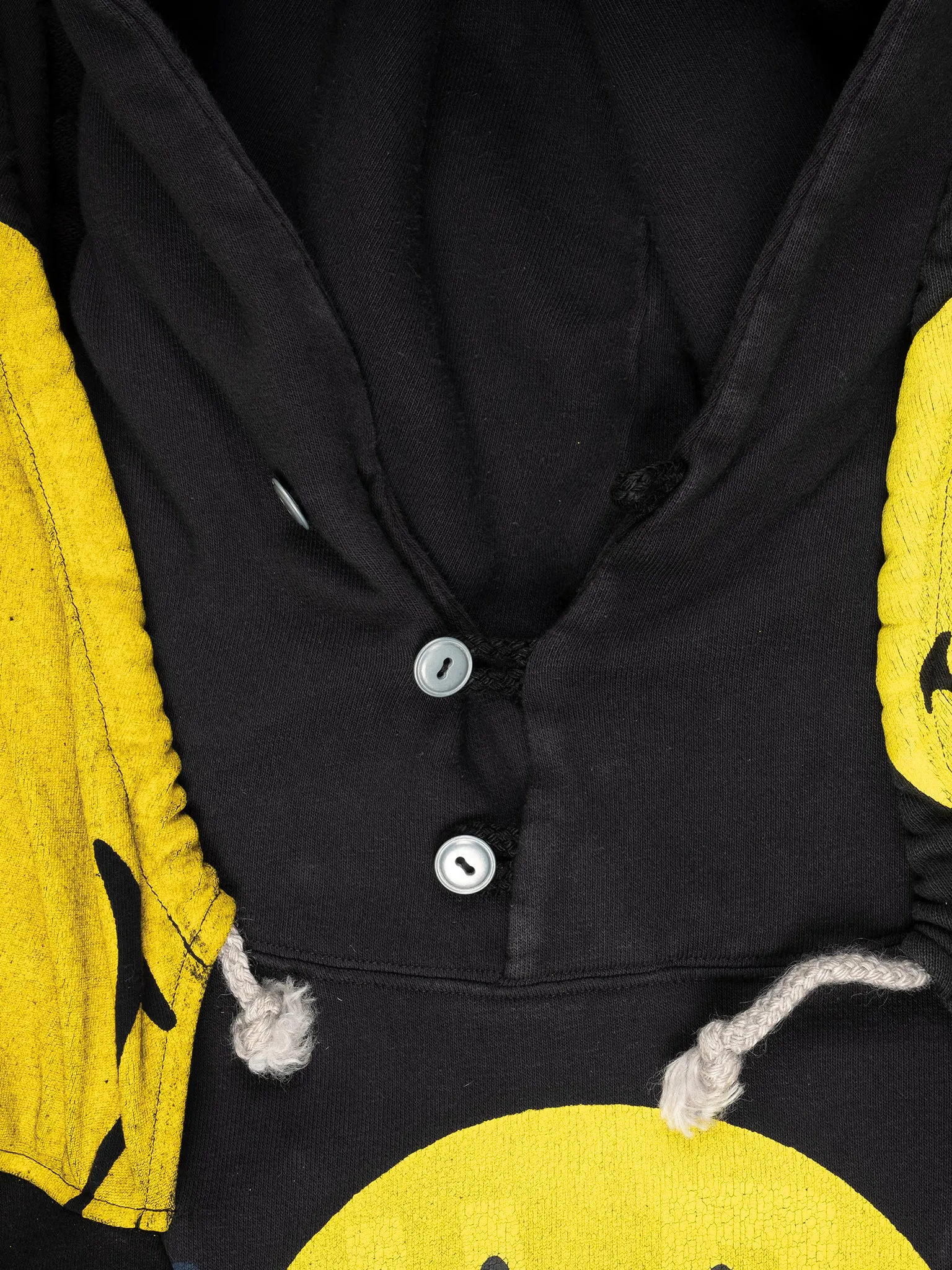 Oversized Reconstructed Smiley Hoodie