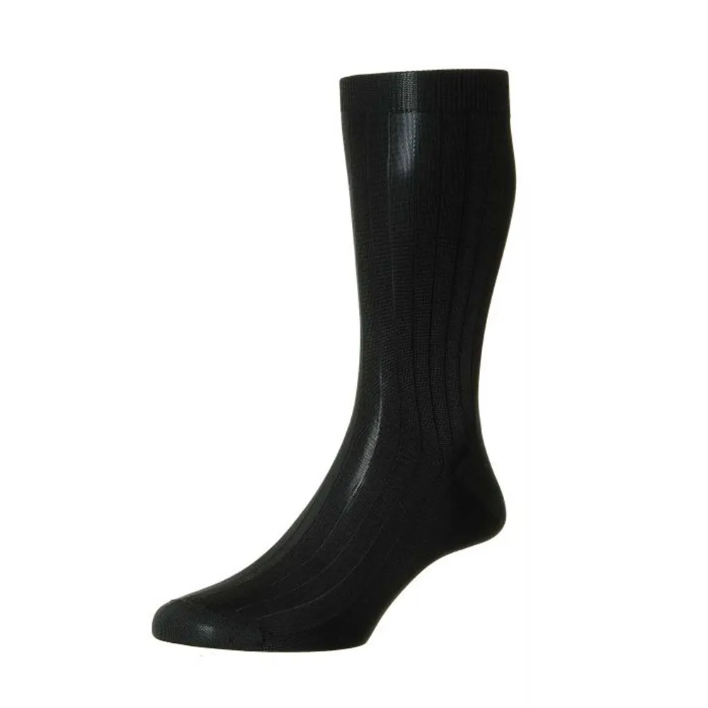 PANTHERELLA Black Formal Socks