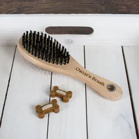 Personalised Wooden Dog Brush