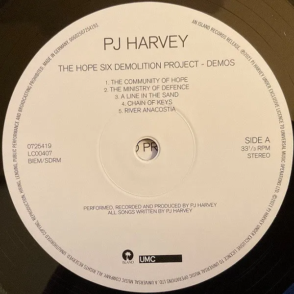 PJ Harvey ~ The Hope Six Demolition Project - Demos