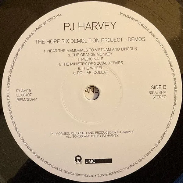 PJ Harvey ~ The Hope Six Demolition Project - Demos