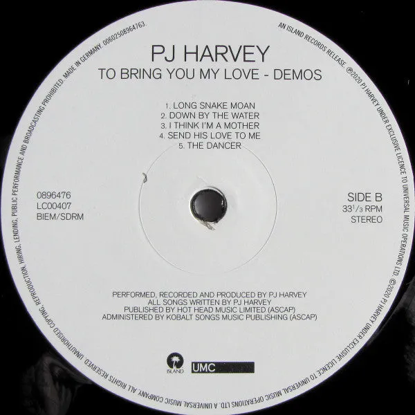 PJ Harvey ~ To Bring You My Love - Demos