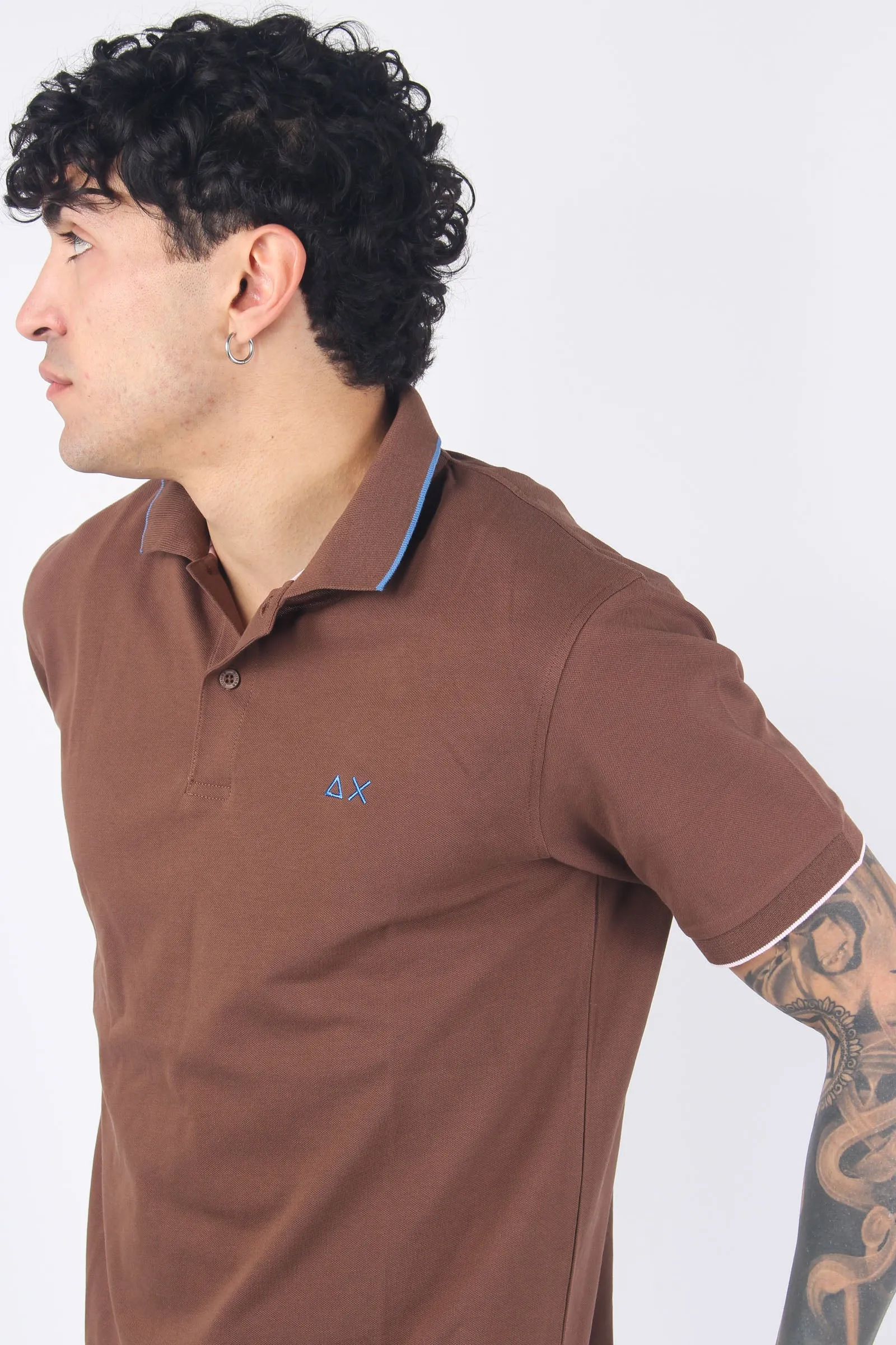 Polo Profilo Sottile Marrone