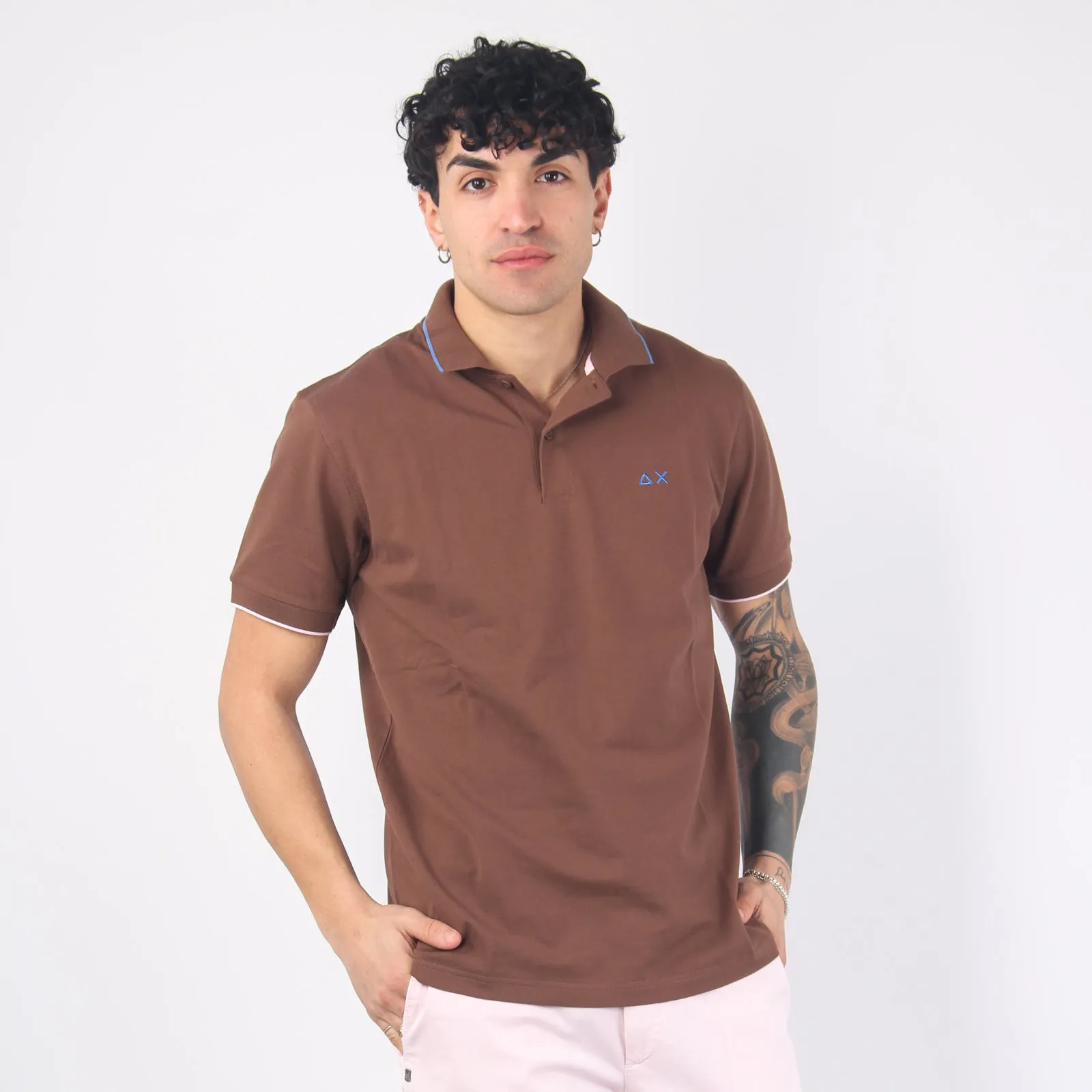 Polo Profilo Sottile Marrone