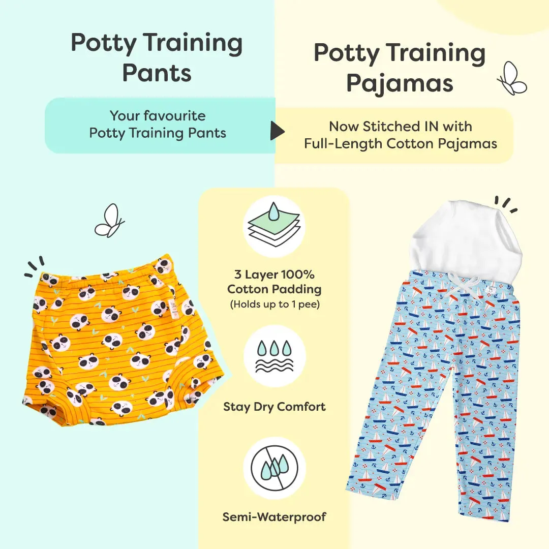 Potty Training Pajama with drawstring - Sail Tales