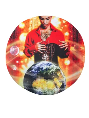 Prince – Official Vinyl Record Deck Slip Mat Double Sided PLANET EARTH Brand New