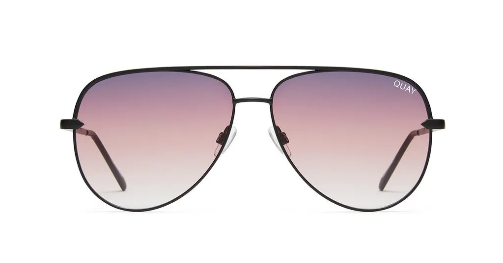 Quay x Desi Sahara Aviator Fade Sunglasses