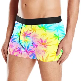 Rainbow Weed Tie-Dye Boxer Briefs