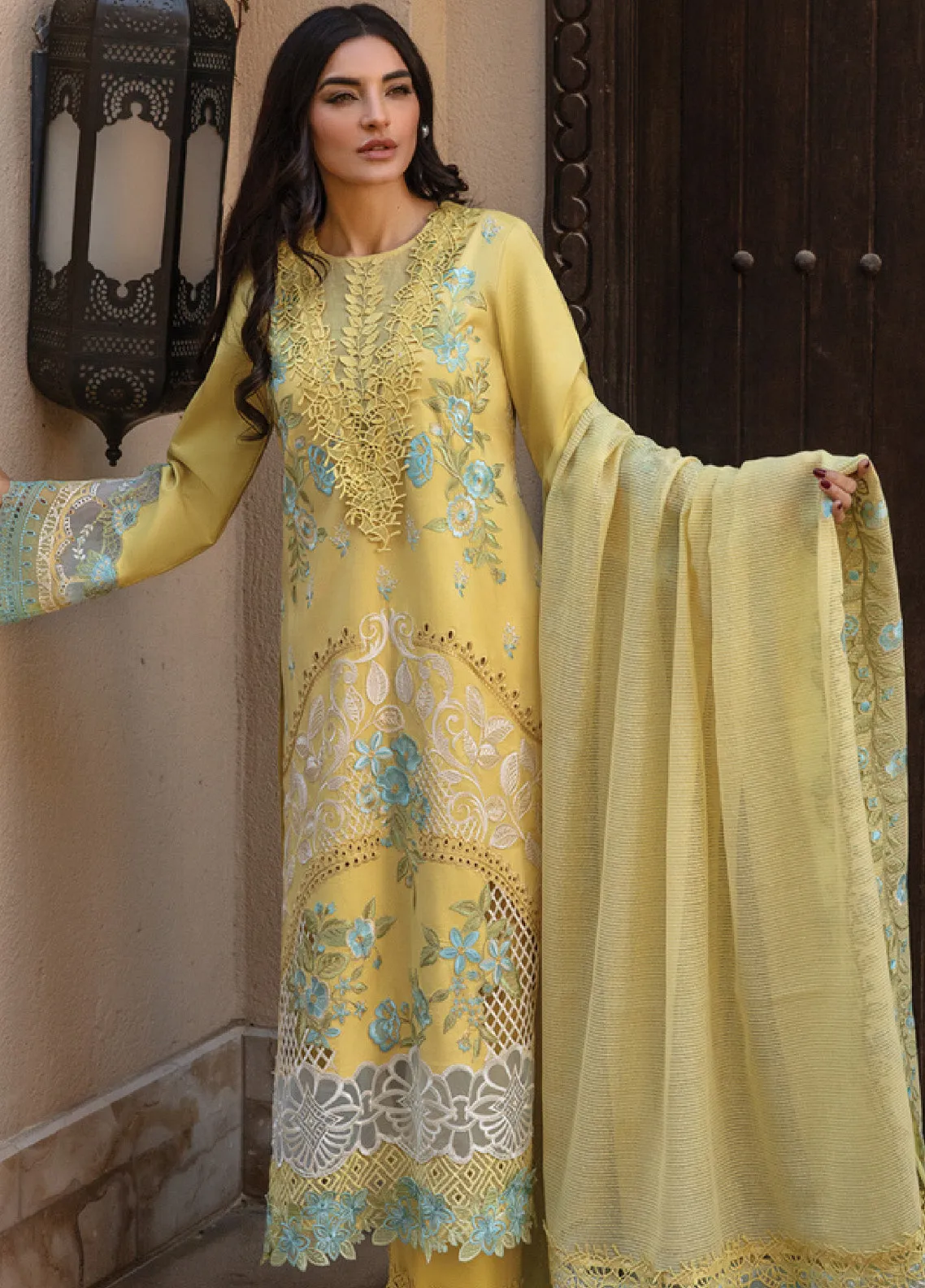 Rang Rasiya Embroidered Lawn Unstitched 3 Piece Suit - RR24L 01 AMANI